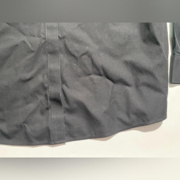 NEW Size 18 Investments Brooke Gold Label Neck Long Sleeve Button Top Black $69 - Picture 3 of 10